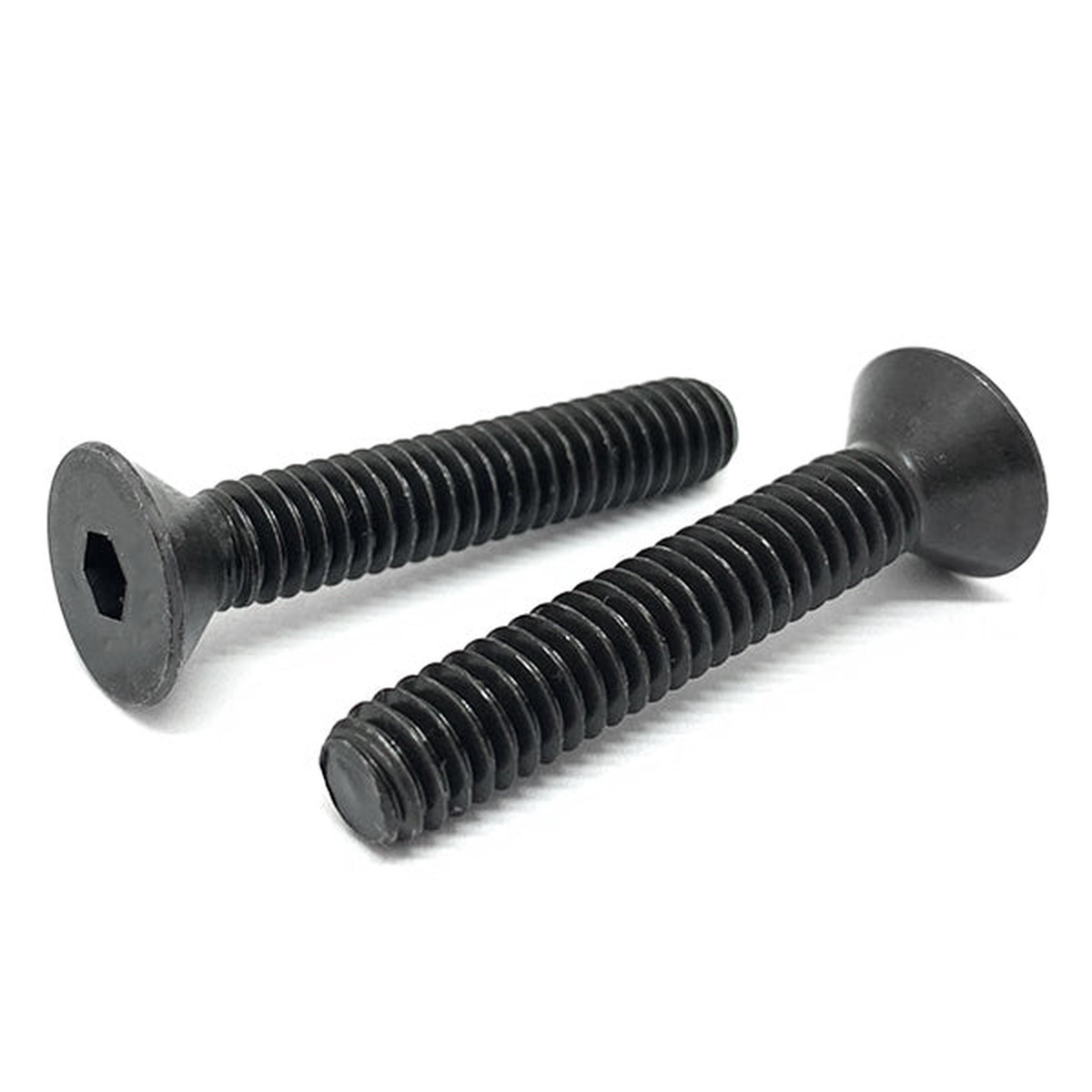 3/8-24x2" Alloy Flat Head Socket Cap Screws Black Oxide