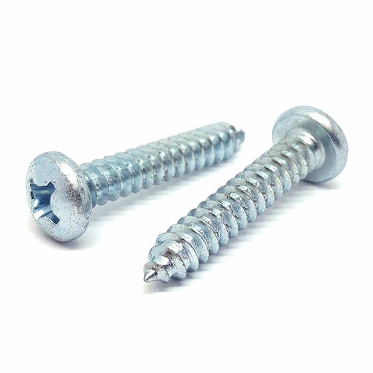 #6x3/4" Phillips Pan Head Type AB Self Tapping Sheet Metal Screws Zinc