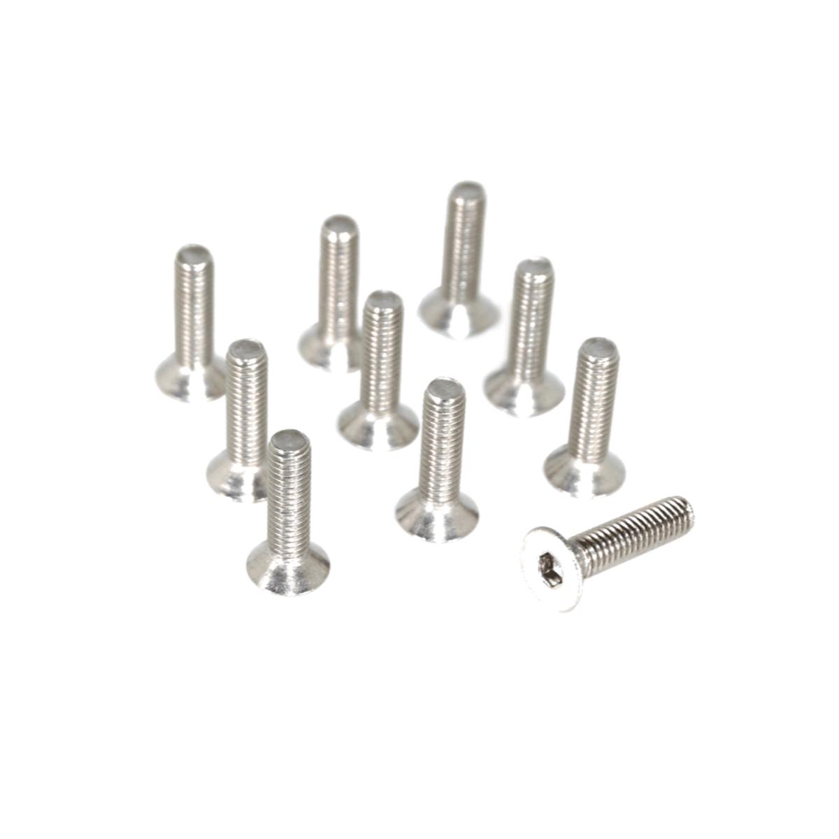 ZSPEC M8-1.25x25mm Flat-Head FHSC Fasteners, Stainless, 10-Pack