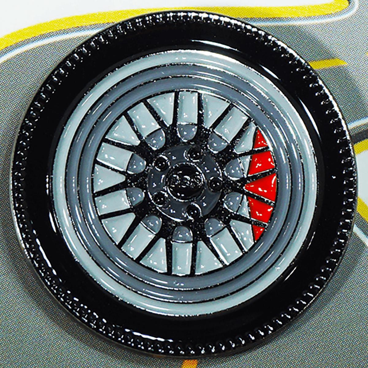 ZSPEC Wheel Pin - Mesh Classic Design - great for Lapels, Hats, Backpacks