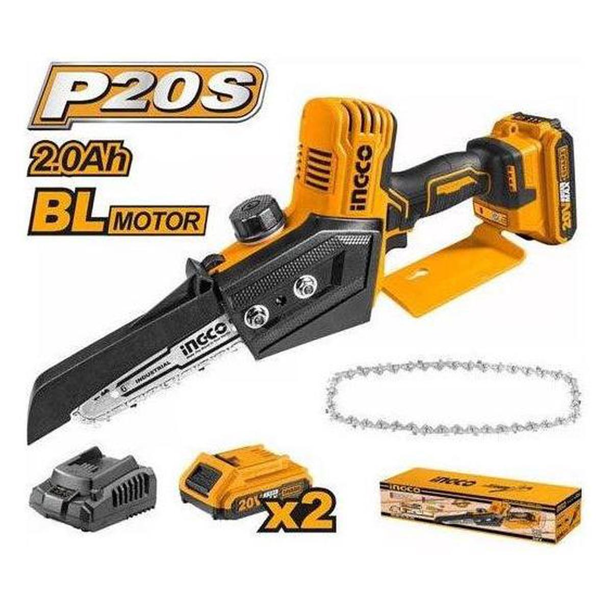 Ingco CGSLI20682 20V Cordless Li-Ion Mini Saw 20V