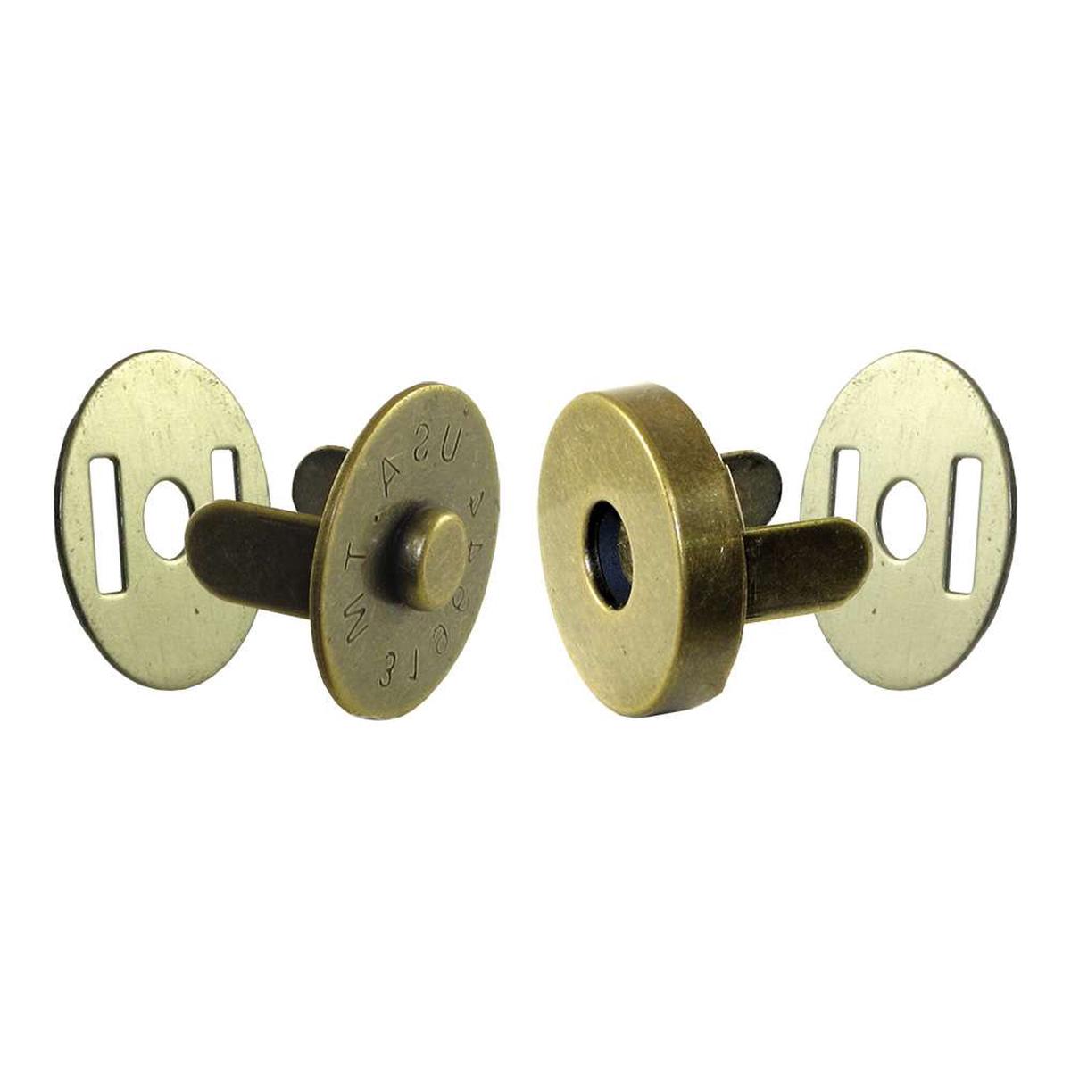 " Magnetic Snap - Antique Brass 10pk