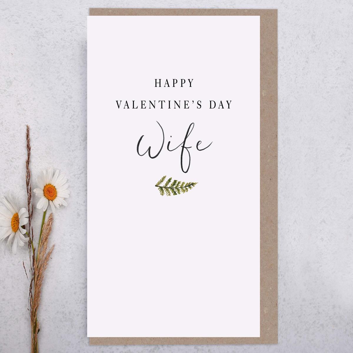 Wife Valentine Card