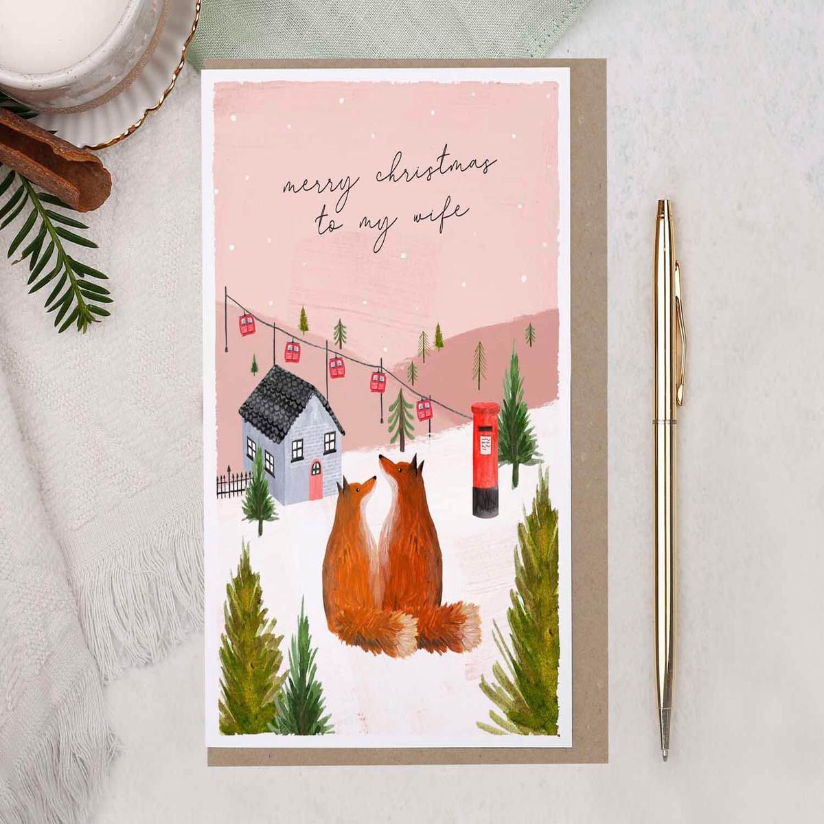 To My Wife Christmas Card