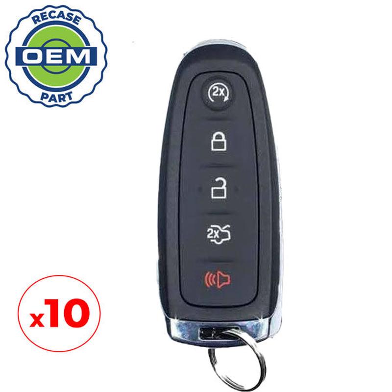 10 x 2012-2019 Ford / 5-Button Smart Key / PN: 164-R8092 / M3N5WY8609 (OEM Recase)