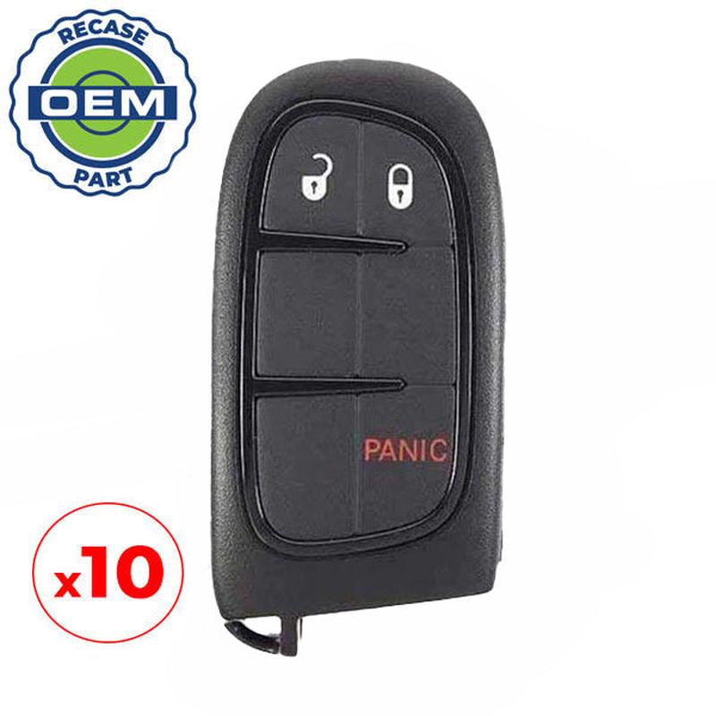 10 x 2013-2018 Dodge Ram / 3-Button Smart Key / PN: 56046954AG / GQ4-54T (OEM Recase)